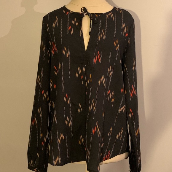 Black Patterned Dress Shirt - Picture 3 of 3